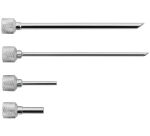 jeu 4 aiguilles d'injection 3 et 5 mm pour siphon tailles 3 et 11 cm