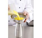 entonnoir et tamis inox amovible pour siphons