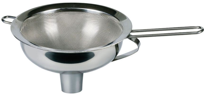 entonnoir et tamis inox amovible pour siphons