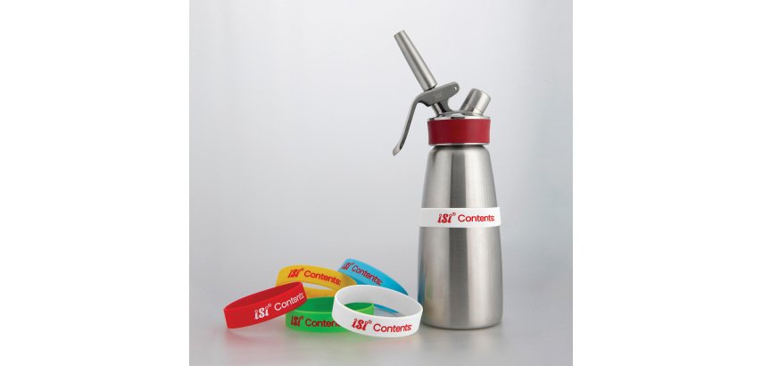 5 bandeaux en silicone pour identification du contenu des siphons