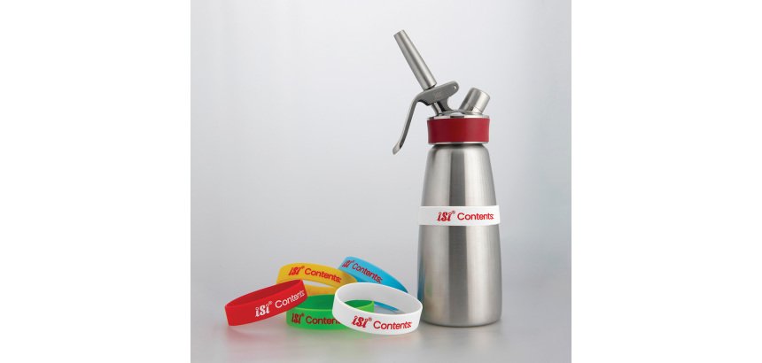 5 bandeaux en silicone pour identification du contenu des siphons