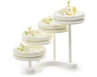 présentoir à gâteaux pour buffet 4 étages de 28 cm hauteur 44 cm