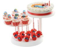 présentoir à gâteaux pour buffet 3 étages de 28 cm hauteur 25 cm