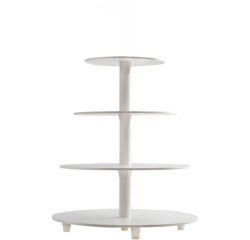 présentoir à pièce montée 4 étages 20,25,32 et 34 cm hauteur 55 cm
