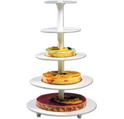 présentoir à pièce montée 5 étages 20,25,32, 40 et 44 cm hauteur 71 cm
