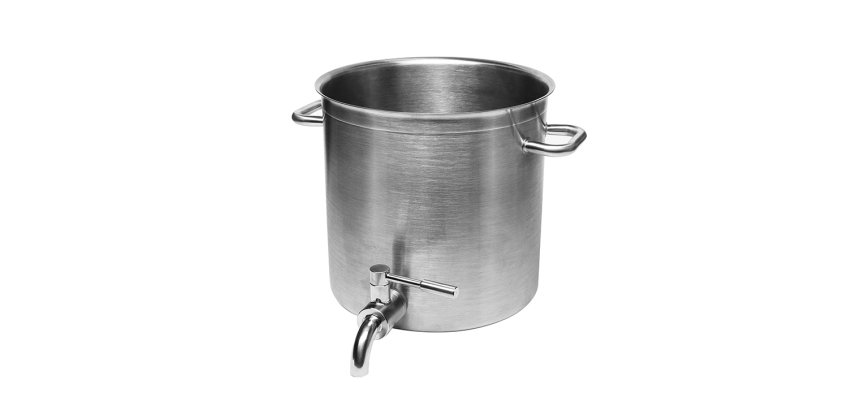 Excellence inox marmite avec robinet 32 cm