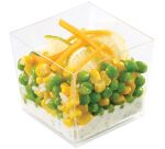 carton de 200 (10 sachets de 20) verrines en polystyrène pour entrées et desserts Craps transparentes 70x70x64 mm 23 cl