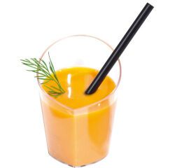 carton de 500 (20 paquets de 25) verrines en polystyrène pour mises en bouche Bizo transparentes ø 50 mm 6 cl