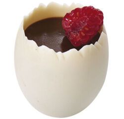 carton de 100 (5 paquets de 20) verrines en polystyrène coque d'oeuf pour entrées chaudes ø 42 H60 6 cl