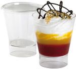 carton de 10 (10 paquets de 10) verrines en polystyrène pour entrées et desserts Ypsilon ø 70 H80 mm 15 cl