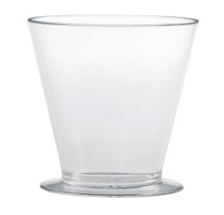 carton de 100 verrines en polystyrène pour entrées et desserts Luna ø 75 H73m 17 cl