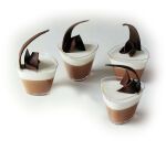 carton de 100 verrines en polystyrène pour entrées et desserts Triangle 85 mm H 65 mm 17 cl