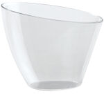 carton de 100 verrines en polystyrène pour mises en bouche Ellipse transparentes ø 69 H 57 mm 8,5 cl