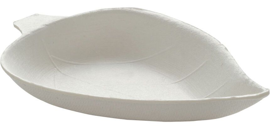 paquet de 50 mises en bouche en fibre forme feuille 90x60 mm
