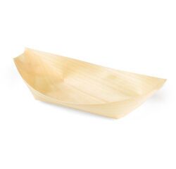 carton de 1000 (20 paquets de 50) barquettes en feuille de pin 235x115x20 mm