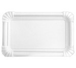 carton de 2000 (8 sachets de 250) plateaux en carton blanc 10x16 cm
