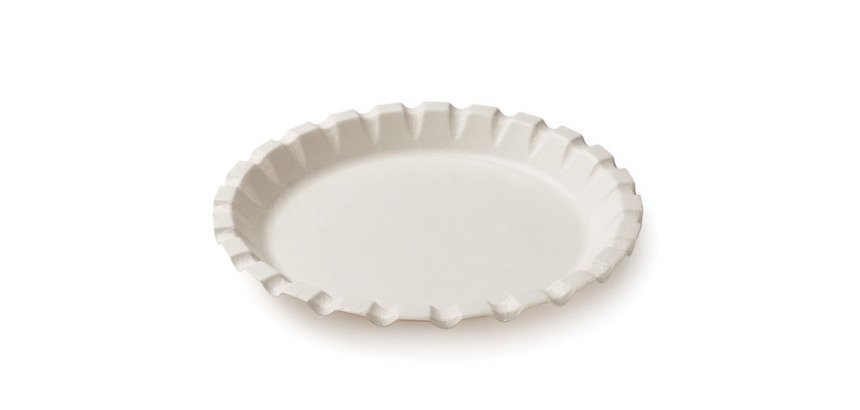 carton de 700 (14 paquets de 50) assiettes plates en carton blanc Alpha  ø 22,5 cm