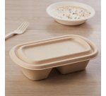 carton de 500 (10 paquets de 50) couvercles rectangulaires en fibre écrue 23,5x14 cm