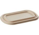carton de 500 (10 paquets de 50) couvercles rectangulaires en fibre écrue 23,5x14 cm