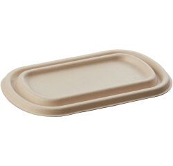 carton de 500 (10 paquets de 50) couvercles rectangulaires en fibre écrue 23,5x14 cm