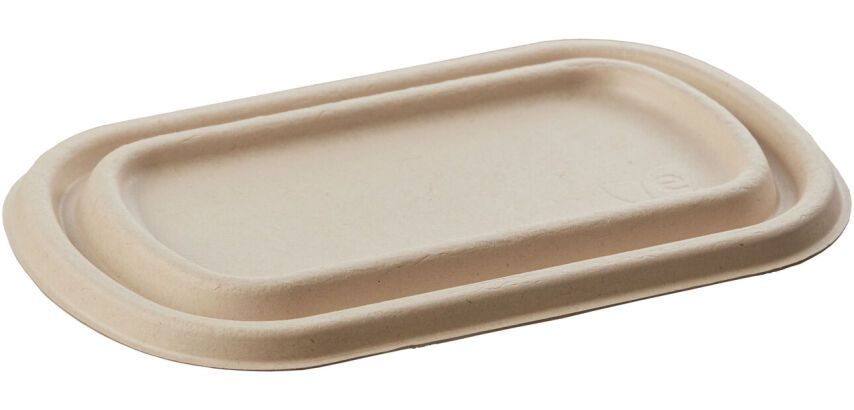 carton de 500 (10 paquets de 50) couvercles rectangulaires en fibre écrue 23,5x14 cm