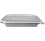 carton de 600 (12 paquets de 50) couvercles en pet pour barquettes en fibre 215x140 mm
