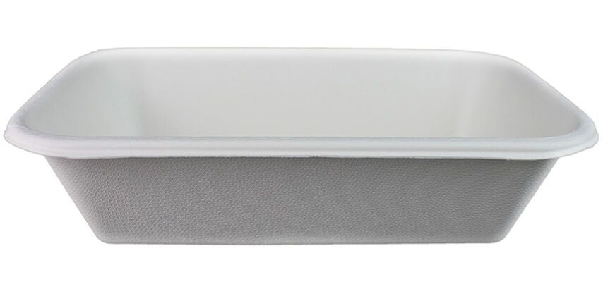 carton de 600 (12 paquets de 50) barquettes en fibre rectangulaires 215x140x52 mm 94 cl