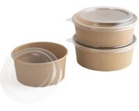 carton de 300 (6 sachets de 50) saladiers carton kraft brun ronds ø 150 mm 100 cl