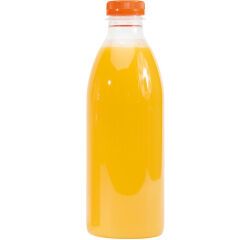 carton de 91 bouteilles  à jus de fruits transparentes en PET, sans bouchon, 100 cl