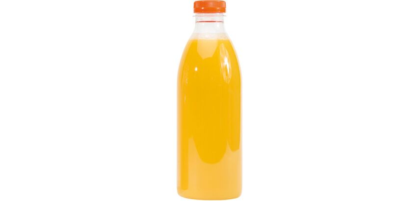 carton de 91 bouteilles  à jus de fruits transparentes en PET, sans bouchon, 100 cl