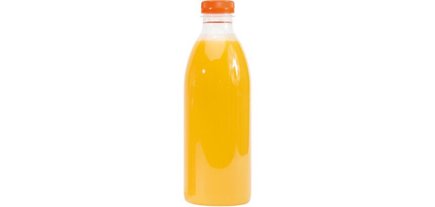 carton de 91 bouteilles  à jus de fruits transparentes en PET, sans bouchon, 100 cl
