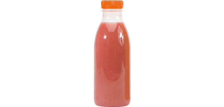 carton de 130 bouteilles  à jus de fruits transparentes en PET, sans bouchon, 50 cl