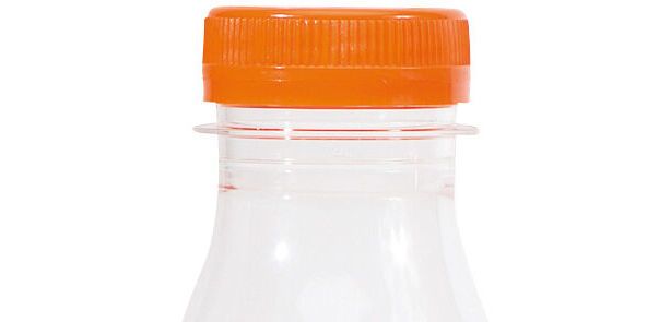 carton de 375 bouchons orange en PEHD pour bouteilles à jus de fruit Ø 38 mm
