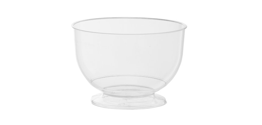 carton de 480 ( 24 sachets de 20) coupes en polystyrène dessert Olympia avec pied ø 93H 55 mm 26 cl