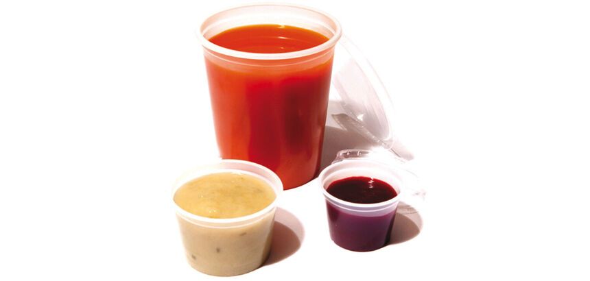 Carton de 500 (10 sachets de 50) couvercles PS ø 9,7 cm pour pots à coulis