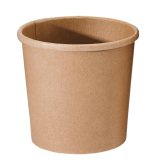 carton de 500 (20 sachets de 25) pots à soupe carton brun ronds 47 cl