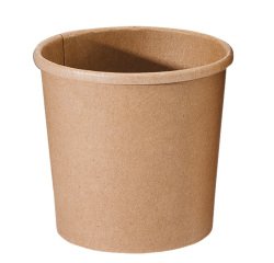 carton de 500 (20 sachets de 25) pots à soupe carton brun ronds 47 cl