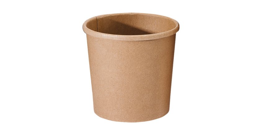 carton de 500 (20 sachets de 25) pots à soupe carton brun ronds 47 cl