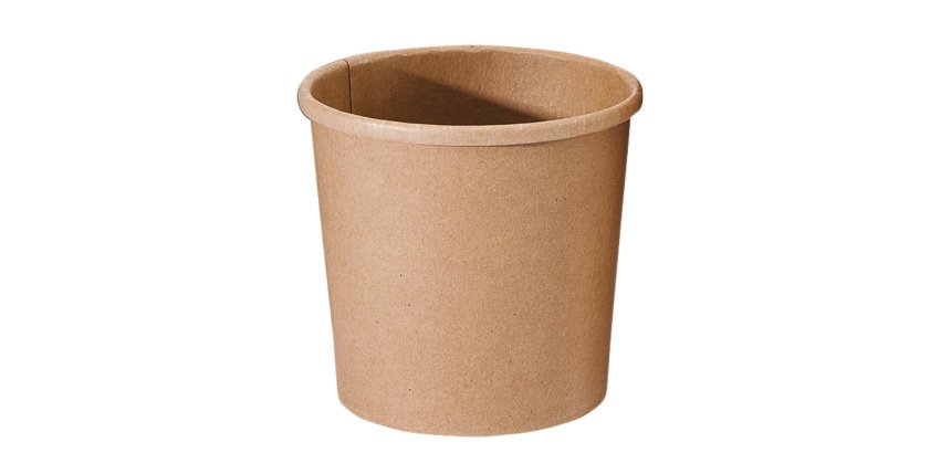 carton de 500 (20 sachets de 25) pots à soupe carton brun ronds 47 cl