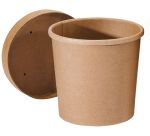 carton de 500 (20 sachets de 25) pots à soupe carton brun ronds 35 cl