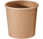 carton de 500 (20 sachets de 25) pots à soupe carton brun ronds 35 cl