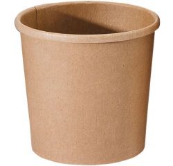 carton de 500 (20 sachets de 25) pots à soupe carton brun ronds 35 cl