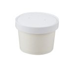 carton de 500 (10 sachets 50) couvercles carton blanc ronds pour pots 35/47 cl