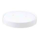 carton de 500 (10 sachets 50) couvercles carton blanc ronds pour pots 35/47 cl