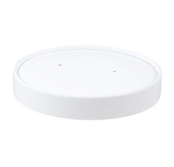 carton de 500 (10 sachets 50) couvercles carton blanc ronds pour pots 35/47 cl