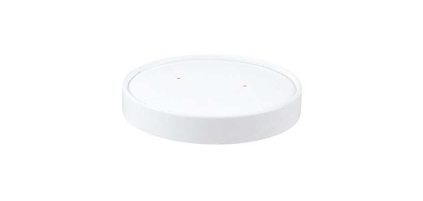 carton de 500 (10 sachets 50) couvercles carton blanc ronds pour pots 35/47 cl