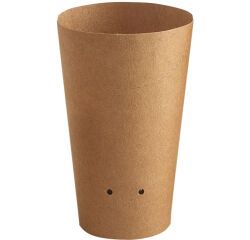 carton de 1000 (20 sachets de 50) pots snack carton kraft ronds 35 cl