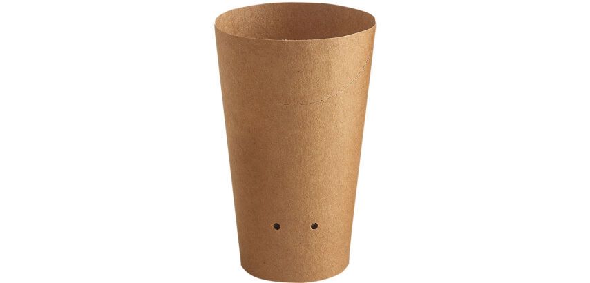 carton de 1000 (20 sachets de 50) pots snack carton kraft ronds 35 cl