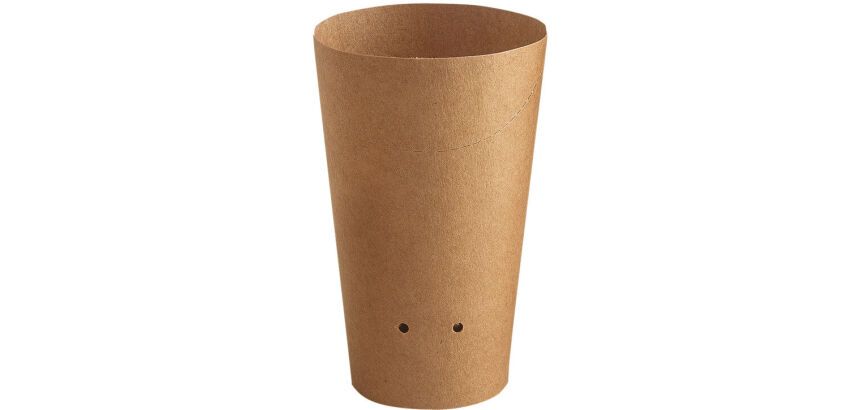 carton de 1000 (20 sachets de 50) pots snack carton kraft ronds 35 cl