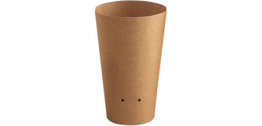 carton de 1000 (20 sachets de 50) pots snack carton kraft ronds 48 cl